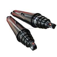 Vérin télescopique hydraulique en acier avec tige chromée dure, différentes tailles de tiges (3"-9.375"), course maximale de 1500 mm, longueur totale de 5 [unités de mesure à préciser]