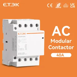 Geeetek — contact AC à Rail Din modulaire 4P 40A 4NO, 230vac, Type de contrôle automatique