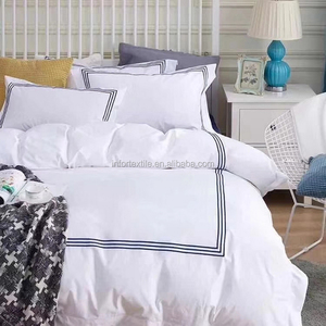 <span class=keywords><strong>Set</strong></span> di <span class=keywords><strong>Biancheria</strong></span> da <span class=keywords><strong>Letto</strong></span> in Cotone 100% Bianco con Ricamo a Mano 300T 400T 500T Direttamente dal Produttore - Product Image 1