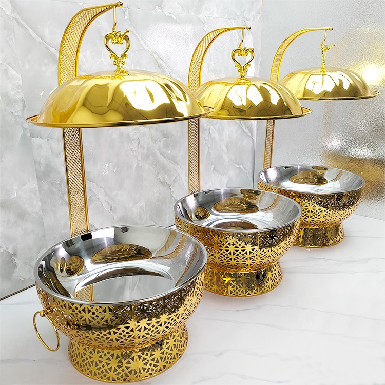 chaffin dish buffet gold