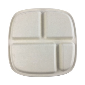 Plato <span class=keywords><strong>de</strong></span> cena <span class=keywords><strong>de</strong></span> <span class=keywords><strong>melamina</strong></span> para niños <span class=keywords><strong>de</strong></span> fibra <span class=keywords><strong>de</strong></span> bambú <span class=keywords><strong>de</strong></span> 4 secciones y 9 pulgadas, plato dividido con compartimento colorido para comedor <span class=keywords><strong>de</strong></span> niños - Product Image 5