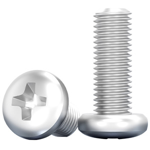 Aluminum Alloy Round Head Phillips Screws M4 M5 M6 M8 10x12 16 20mm Metric Standard Thread Grade A Rust Prevention - Product Image 1