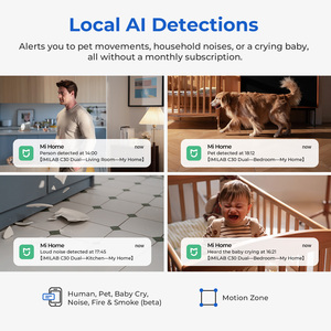 Hot bán imilab C30 kép 3K + 3K HD màu Night Vision Home Camera an ninh hai cách âm thanh Pet bé Màn hình Wifi ip camera - Product Image 5