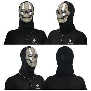 Masque Squelette Effrayant Visage de Fantôme Cosplay avec Logo Personnalisé Halloween Démon Hurlant Appel du Devoir Masque de Tête en Latex - Product Image 4