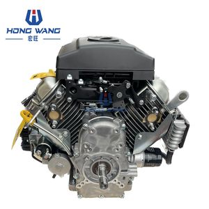 Moteur à essence HongWang R740D de qualité industrielle pour excavatrice, 739 cm³, 24 CV, bicylindre, arbre horizontal en métal - Product Image 3