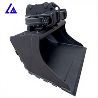 Godet d'excavatrice rotatif à 360 degrés, godet hydraulique inclinable rotatif pour excavatrice de 5 à 13 tonnes, OEM ODM