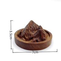 Diffuser Aroma Kayu Walnut Solid Mini Kerajinan Kayu Kreatif Hadiah Minyak Esensial Pengharum Mobil Rumah Ornamen Diffuser Dupa