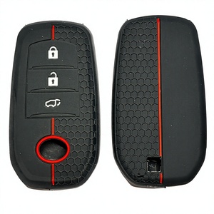 Housse de clé de voiture pour <span class=keywords><strong>Toyota</strong></span> Hilux 2024 Yaris Corolla <span class=keywords><strong>2023</strong></span> Rav4 2021 CHR Revo Auris Innova Highlander Venza Fortune Porte-clés - Product Image 1