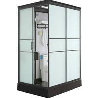 Ensembles de Blocs Sanitaires Modulaires Portables Complets en Plastique avec Douche et Toilettes Combinées