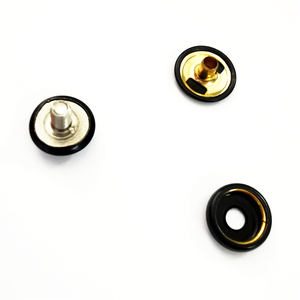 Kim loại không cho Nickel miễn phí Brass <span class=keywords><strong>Snap</strong></span> nút với 7 mét thép không gỉ Vít phẳng Shank phong cách thân thiện với môi Đen - Product Image 5