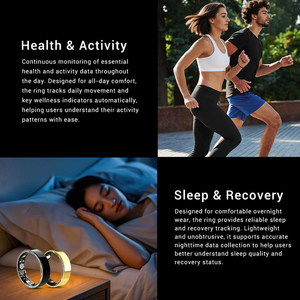 Bague Connectée 2026 Étanche Suivi d'Activité Vidéo Commutable iOS Android Homme Femme Santé Anneau Intelligent Anillo Inteligente - Product Image 6