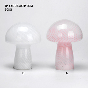Lanterne en verre artisanale, lampe de table avec abat-jour, verre coloré décoratif, 3 piles AA et interrupteur marche/arrêt pour la décoration de la maison - Product Image 3
