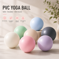 Pelota de Pilates Redonda Pequeña de 25 cm, Antiexplosión, de PVC Ligero y Suave para Principiantes, Fortalecimiento del Core, Ejercicio de Yoga