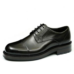 Zapatos Formales de Negocios para Hombre, de Cuero Genuino, con Aumento de Altura, Otoñales, Casuales para el Trabajo, Estilo Británico Retro, con Cordones y Punta Redonda - Product Image 5