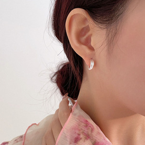 S925 Sterling Silver Irregular <b>Stud</b> <b>Earrings</b> For Women Geometric Design Everyday Wear <b>Fine</b> Jewelry - Product Image 3