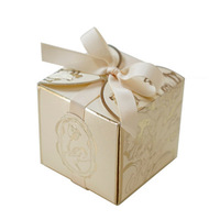 Boîtes cadeaux en papier personnalisées pour dragées de mariage, petites boîtes à bonbons, emballages cadeaux pour invités