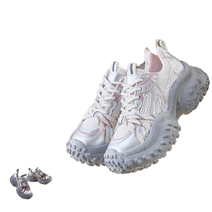 Spring New Torre Women's Lace-up Ins Korean Version Sports-Style Casual Running <b>Shoes</b> <b>Height</b> <b>Increasing</b> Thick-Soled Street - Product Image 1