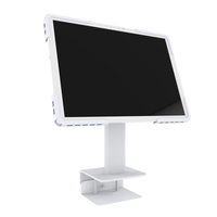 Support de tablette de bureau en métal réglable à fixation par pince, rotation à 360 degrés, capacité de charge de 20 lb, compatibilité VESA 75/100 mm, 180