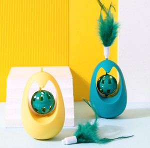 Juguete para gatos de juego automático con campana, varita interactiva para gatitos, Bola de vaso y rodillo de hierba gatera para aliviar el aburrimiento - Product Image 3