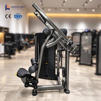 Équipement de musculation professionnel : Machine à traction dorsale fixe à sélection de charge par pignon pour l'entraînement du dos