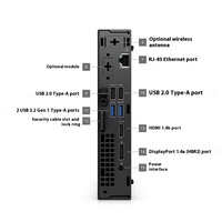 Best-seller Dells Mini Host 7020mff Plus Petit ordinateur de bureau Bureau commercial Ensemble complet I5-12500 hôte 16G 512G SSD