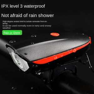 NIACONN Lampe étanche pour bicyclette Phare LED à grand lumen Klaxon à décibels Lampe de poche à batterie au lithium pour conduite de nuit ABS pour l'extérieur - Product Image 6