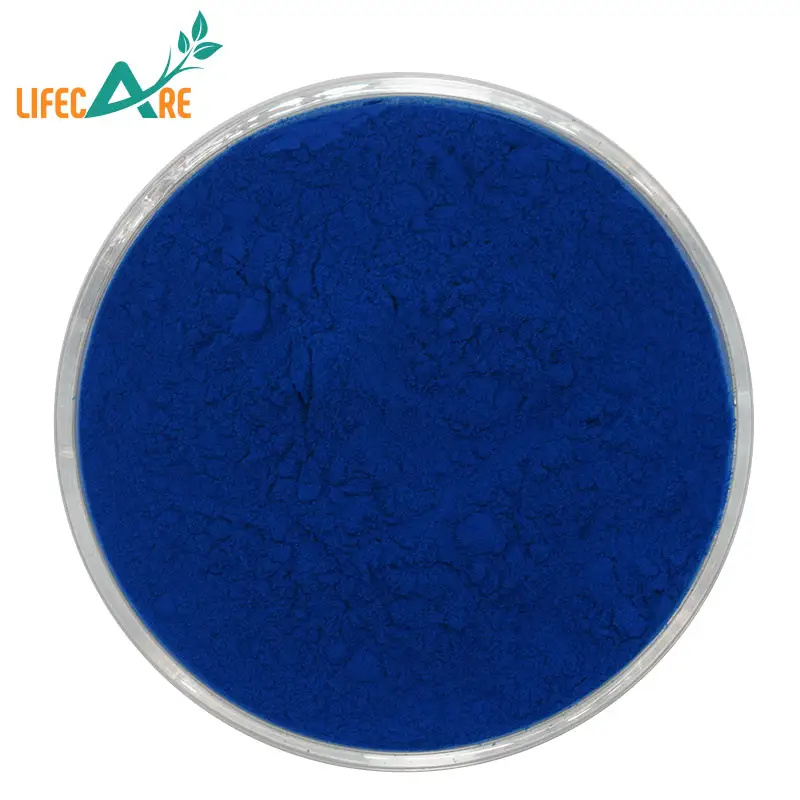 Extracto de espirulina de color azul E25 E18 E6 polvo de ficocianina de pigmento azul