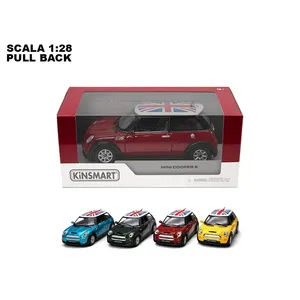 Coche de juguete Kinsmart Mini Cooper S a escala 1:28, modelo de vehículo de juguete con mecanismo de retroceso para niños - Product Image 3