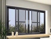 METGOOD, decoración moderna para casa, ventanas corredizas coloniales negras, imagen de aleación de aluminio, precio al por mayor, correderas coloniales de alta calidad