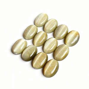 Nouveau cabochon ovale en œil <span class=keywords><strong>de</strong></span> <span class=keywords><strong>tigre</strong></span> chrysoberyl <span class=keywords><strong>de</strong></span> haute qualité naturel poli 18*25MM, effet œil <span class=keywords><strong>de</strong></span> chat pour la fabrication <span class=keywords><strong>de</strong></span> bijoux - Product Image 2
