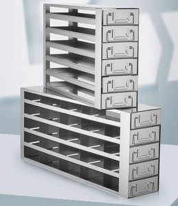 ชั้นวางเก็บของแบบแช่แข็งสแตนเลสสตีล, แบบเข้าถึงด้านข้าง, ชั้นวางเก็บตัวอย่างแบบแช่แข็งทั้งชุด, กล่องแช่แข็งเซลล์ - Product Image 1