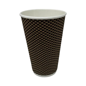 Taza desechable de papel de pared ondulado personalizada de 12 oz resistente al calor para té, café y bebidas calientes para fiestas - Product Image 1