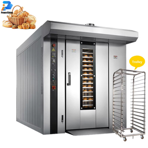 Four rotatif professionnel à commande numérique, à convection, pour la cuisson et la rôtissure, avec thermostat réglable, idéal pour les boulangeries - Product Image 1