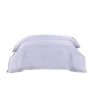 Housse de couette blanche 100% coton de haute qualité hôtel cinq étoiles produit de lit simple literie en gros de qualité supérieure