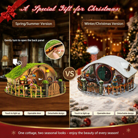Hamaileon Kit de puzzle 3D Chalet de la Forêt Enchantée, Mini maison de poupée européenne française, Puzzle anti-stress, Cadeau pour adulte avec jardin
