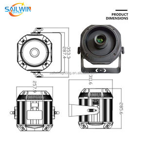 Sailwin al aire libre 200W copos <span class=keywords><strong>de</strong></span> nieve IP66 impermeable Gobo <span class=keywords><strong>proyector</strong></span> logotipo personalizado <span class=keywords><strong>Navidad</strong></span> <span class=keywords><strong>proyector</strong></span> escenario giratorio LOGO <span class=keywords><strong>proyector</strong></span> - Product Image 3