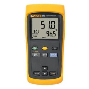 Thermomètre numérique infrarouge Fluke 51-II, capteur de type K, usage industriel - Product Image 1