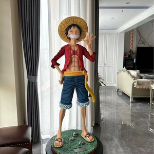 Vente flash - Figurine d'anime - Statue en fibre de verre et résine - Sculpture artistique de Monkey D. <span class=keywords><strong>Luffy</strong></span> - Product Image 2