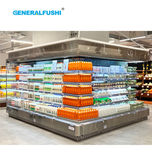 Refroidisseur ouvert Multideck Refroidisseur d'air de refroidissement à température unique pour supermarché - Product Image 3