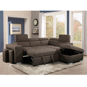 Modern tasarım koltuk takımları için oturma odası <span class=keywords><strong>l</strong></span> şekli kanepe set cum yatak ile osmanlı depolama - Product Image 3