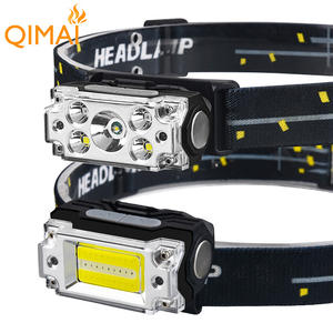 Lampe frontale Qimai Cob 2000 mAh rechargeable et réglable pour la pêche, le cyclisme et la course en extérieur - Product Image 3