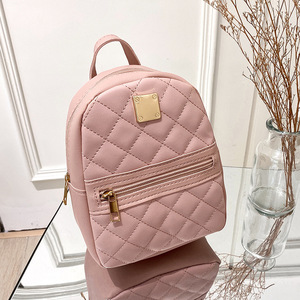 Zaino Piccolo da <span class=keywords><strong>Donna</strong></span> Stile Coreano per la Scuola con Logo Ricamato, Borsa alla Moda da <span class=keywords><strong>Donna</strong></span> in Materiale PU con Chiusura a Cerniera, Vendita all'Ingrosso dalla Fabbrica - Product Image 6