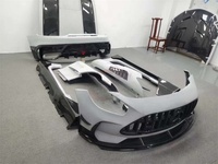Nouveaux pare-chocs avant/arrière, spoiler de capot et jupes latérales en semi-carbone noir pour AMG GT Black Series Universel