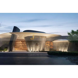 Paneles Personalizados de Acero Inoxidable para Muro Cortina ANW020, Diseño Contemporáneo, Diseño de Modelo 3D para Pared Exterior de Edificio de Oficinas - Product Image 5