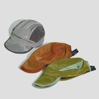 Casquette de baseball unisexe à blocs de couleur et patchwork, séchage rapide, imperméable, en nylon, à bord souple, réglable, non structurée, style camper, pour la course à pied