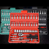 Evian Tools Kit d'outils de tournevis multi-usages à commande manuelle de 46 pièces mallette d'outils de réparation automobile professionnelle de précision