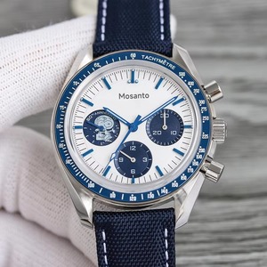 Reloj GMT Sumergible de Acero Inoxidable con Correa Mecánica, Luminoso, Resistente al Agua, de 40 mm, Estilo Ejecutivo de Lujo - Product Image 1