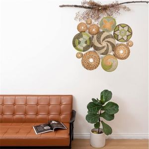 Goth <span class=keywords><strong>Deko</strong></span> Fur Zuhause Hobo Regalwand Wandzubehor Bambusbunte Tierkunst Wandbehangkorbe Dekor Wandbehangkorb - Product Image 5