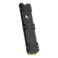 JEYIFactory Dissipateur thermique SSD 22110 pour PS5/PC, refroidissement en aluminium double face avec coussin thermique et prise en charge PCIe/SATA NVMe