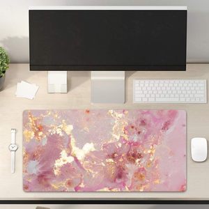 Grand tapis de <span class=keywords><strong>souris</strong></span> pour PC, décoration de bureau, 315 " x 157 ", rose doré, grande taille, antidérapant, imperméable, surface lisse, pour bureau - Product Image 2